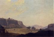 William Hodges A View of Part of the South Side of the Fort at Gwalior oil painting on canvas
